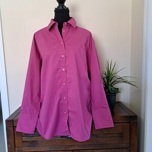New! Banana Republic Blouse Button Front Pink Women's Various Sizes Cotton